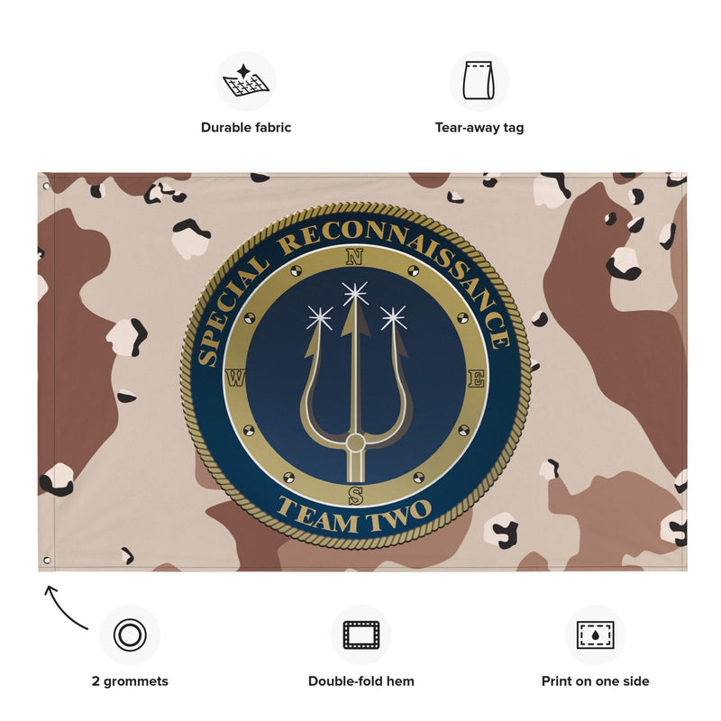 Special Reconnaissance Team Two (SRT-2) Chocolate-Chip Camo Flag