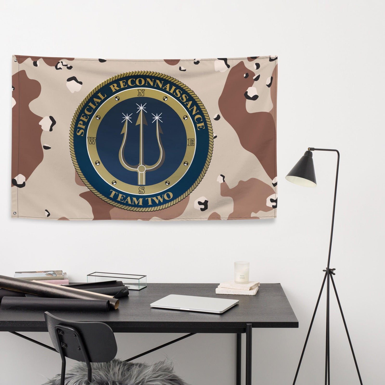 Special Reconnaissance Team Two (SRT-2) Chocolate-Chip Camo Flag Tactically Acquired   