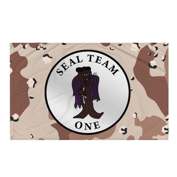 U.S. Navy SEAL Team 1 NSW Chocolate-Chip Camo Flag Tactically Acquired Default Title  