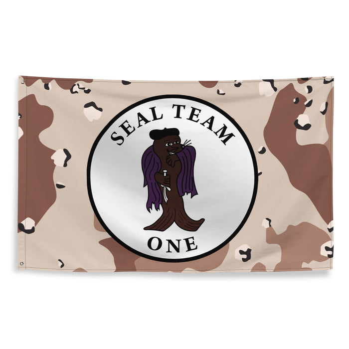 U.S. Navy SEAL Team 1 NSW Chocolate-Chip Camo Flag Tactically Acquired   