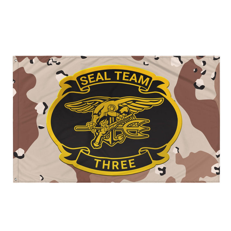 U.S. Navy SEAL Team 3 NSW Chocolate-Chip Camo Flag