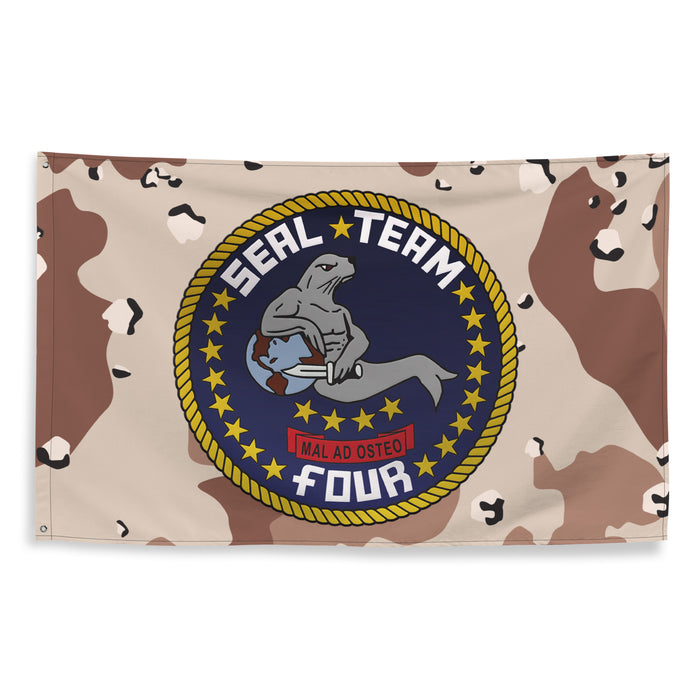 U.S. Navy SEAL Team 4 NSW Chocolate-Chip Camo Flag Tactically Acquired   