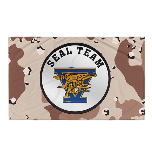 U.S. Navy SEAL Team 5 NSW Chocolate-Chip Camo Flag Tactically Acquired Default Title  