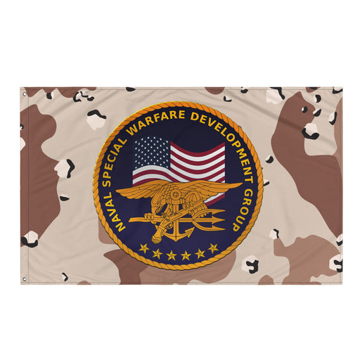 U.S. Navy SEAL Team 6 DEVGRU NSW Chocolate-Chip Camo Flag Tactically Acquired Default Title  