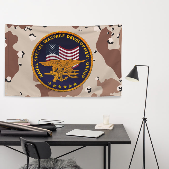 U.S. Navy SEAL Team 6 DEVGRU NSW Chocolate-Chip Camo Flag Tactically Acquired   