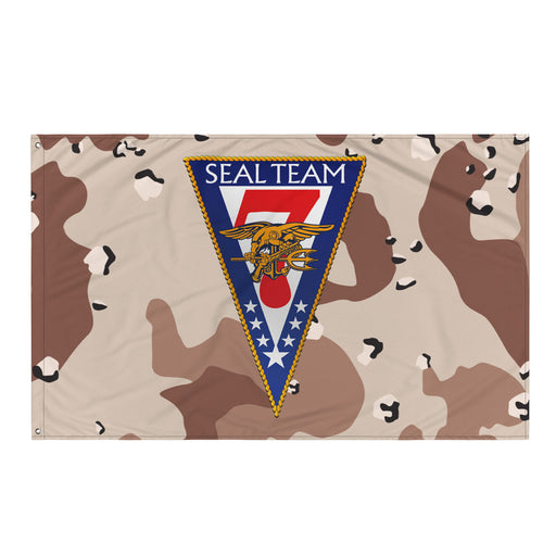 U.S. Navy SEAL Team 7 NSW Chocolate-Chip Camo Flag Tactically Acquired Default Title  