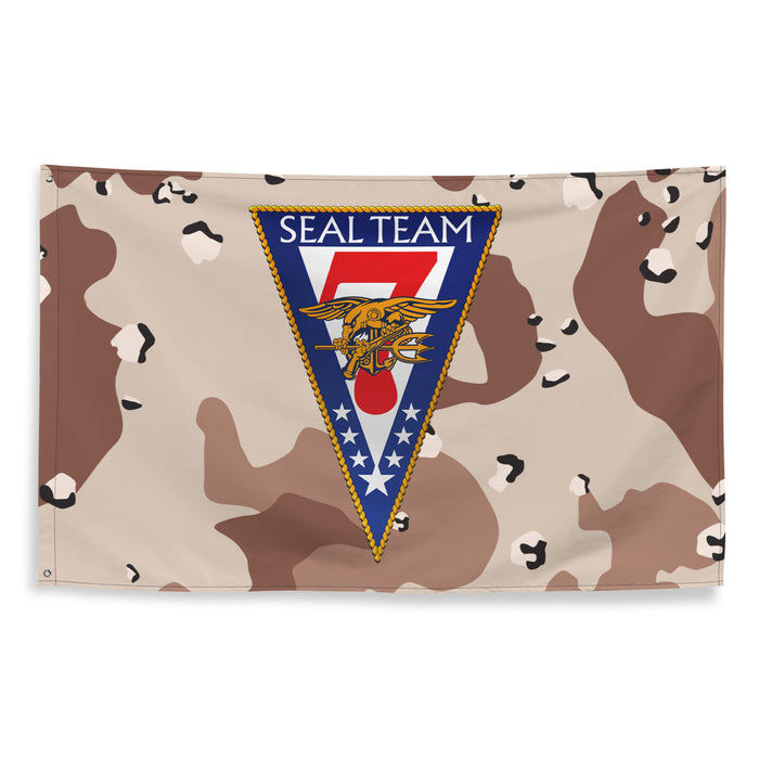 U.S. Navy SEAL Team 7 NSW Chocolate-Chip Camo Flag Tactically Acquired   