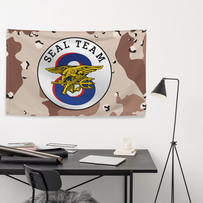 U.S. Navy SEAL Team 8 NSW Chocolate-Chip Camo Flag Tactically Acquired   