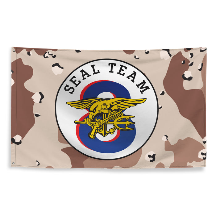 U.S. Navy SEAL Team 8 NSW Chocolate-Chip Camo Flag Tactically Acquired   