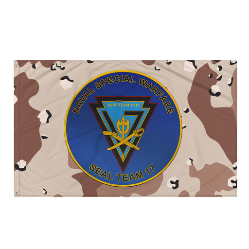 U.S. Navy SEAL Team 17 NSW Chocolate-Chip Camo Flag Tactically Acquired Default Title  