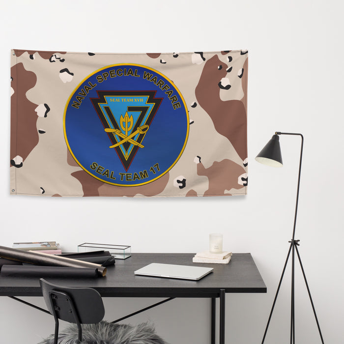 U.S. Navy SEAL Team 17 NSW Chocolate-Chip Camo Flag Tactically Acquired   