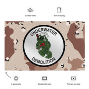 U.S. Navy Underwater Demolition UDT Chocolate Chip Camo Flag Tactically Acquired   