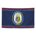 Patriotic USS Higgins (DDG-76) Ship's Crest Wall Flag Tactically Acquired   