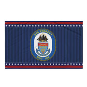 Patriotic USS Sterett (DDG-104) Ship's Crest Wall Flag Tactically Acquired Default Title  