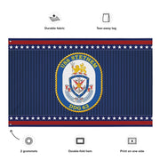 Patriotic USS Stethem (DDG-63) Ship's Crest Wall Flag Tactically Acquired   