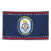 Patriotic USS Stethem (DDG-63) Ship's Crest Wall Flag Tactically Acquired   