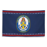 Patriotic USS James E. Williams (DDG-95) Ship's Crest Wall Flag Tactically Acquired   