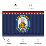 Patriotic USS Jason Dunham (DDG-109) Ship's Crest Wall Flag Tactically Acquired   