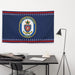 Patriotic USS The Sullivans (DDG-68) Ship's Crest Wall Flag Tactically Acquired   