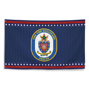 Patriotic USS The Sullivans (DDG-68) Ship's Crest Wall Flag Tactically Acquired   