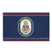 Patriotic USS Mitscher (DDG-57) Ship's Crest Wall Flag Tactically Acquired Default Title  