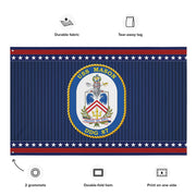 Patriotic USS Mason (DDG-87) Ship's Crest Wall Flag Tactically Acquired   