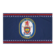 Patriotic USS Milius (DDG-69) Ship's Crest Wall Flag Tactically Acquired Default Title  