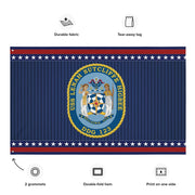 Patriotic USS Lenah Sutcliffe Higbee (DDG-123) Ship's Crest Wall Flag Tactically Acquired   