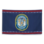 Patriotic USS Lenah Sutcliffe Higbee (DDG-123) Ship's Crest Wall Flag Tactically Acquired   
