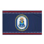 Patriotic USS Lassen (DDG-82) Ship's Crest Wall Flag Tactically Acquired Default Title  