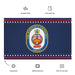 Patriotic USS Winston S. Churchill (DDG-81) Ship's Crest Wall Flag Tactically Acquired   