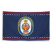 Patriotic USS Winston S. Churchill (DDG-81) Ship's Crest Wall Flag Tactically Acquired   