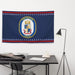 Patriotic USS Laboon (DDG-58) Ship's Crest Wall Flag Tactically Acquired   