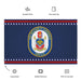 Patriotic USS William P. Lawrence (DDG-110) Ship's Crest Wall Flag Tactically Acquired   