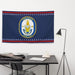 Patriotic USS Kidd (DDG-100) Ship's Crest Wall Flag Tactically Acquired   