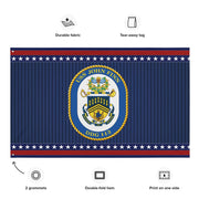 Patriotic USS John Finn (DDG-113) Ship's Crest Wall Flag Tactically Acquired   