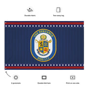 Patriotic USS Spruance (DDG-111) Ship's Crest Wall Flag Tactically Acquired   
