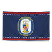 Patriotic USS Porter (DDG-78) Ship's Crest Wall Flag Tactically Acquired   