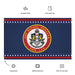 Patriotic USS Rafael Peralta (DDG-115) Ship's Crest Wall Flag Tactically Acquired   