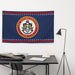 Patriotic USS Rafael Peralta (DDG-115) Ship's Crest Wall Flag Tactically Acquired   