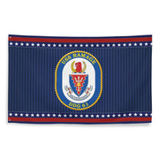 Patriotic USS Ramage (DDG-61) Ship's Crest Wall Flag Tactically Acquired   