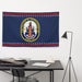 Patriotic USS Frank E. Peterson (DDG-121) Ship's Crest Wall Flag Tactically Acquired   