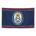 Patriotic USS Roosevelt (DDG-80) Ship's Crest Wall Flag Tactically Acquired   