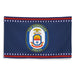 Patriotic USS Gonzalez (DDG-66) Ship's Crest Wall Flag Tactically Acquired   