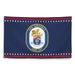 Patriotic USS Gravely (DDG-107) Ship's Crest Wall Flag Tactically Acquired   