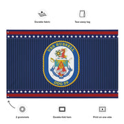 Patriotic USS Russell (DDG-59) Ship's Crest Wall Flag Tactically Acquired   