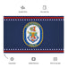 Patriotic USS Russell (DDG-59) Ship's Crest Wall Flag Tactically Acquired   