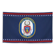 Patriotic USS Sampson (DDG-102) Ship's Crest Wall Flag Tactically Acquired   