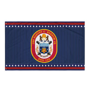 Patriotic USS Harvey C. Barnum (DDG-124) Ship's Crest Wall Flag Tactically Acquired Default Title  