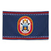 Patriotic USS Harvey C. Barnum (DDG-124) Ship's Crest Wall Flag Tactically Acquired   